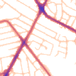 Daytime road noise heatmap for HA2 7BS