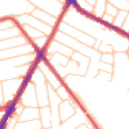 Daytime road noise heatmap for HA2 7BT