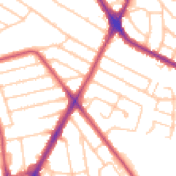 Daytime road noise heatmap for HA2 7DT