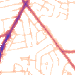 Daytime road noise heatmap for HA2 7EE