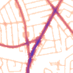 Daytime road noise heatmap for HA2 7HU