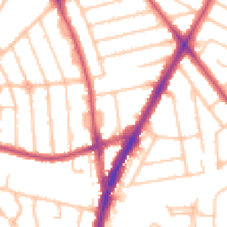 Daytime road noise heatmap for HA2 7LT