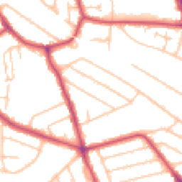 Daytime road noise heatmap for HA2 7QL