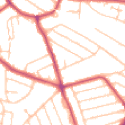 Daytime road noise heatmap for HA2 7RJ