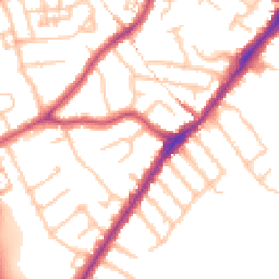 Daytime road noise heatmap for HA2 8BT