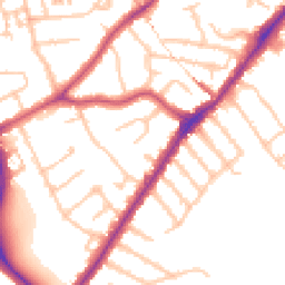 Daytime road noise heatmap for HA2 8BU