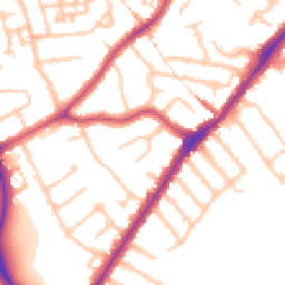 Daytime road noise heatmap for HA2 8BX