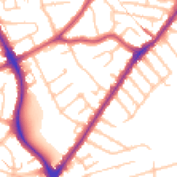 Daytime road noise heatmap for HA2 8EU