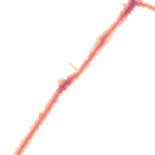 Night-time road noise heatmap for HA2 8HN