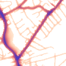 Daytime road noise heatmap for HA2 8NZ