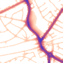 Daytime road noise heatmap for HA2 8PQ