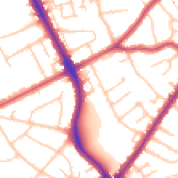 Daytime road noise heatmap for HA2 8QA