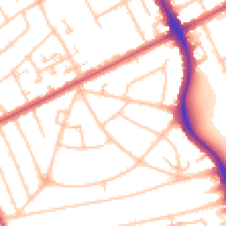 Daytime road noise heatmap for HA2 8TA