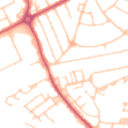 Daytime road noise heatmap for HA2 8UB