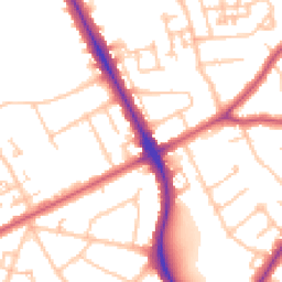 Daytime road noise heatmap for HA2 9DL