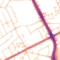 Daytime road noise heatmap for HA2 9ET
