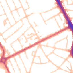Daytime road noise heatmap for HA2 9HY