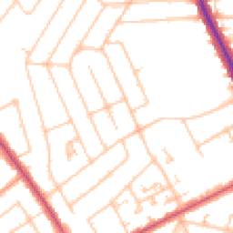 Daytime road noise heatmap for HA2 9NR