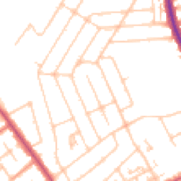 Daytime road noise heatmap for HA2 9NW