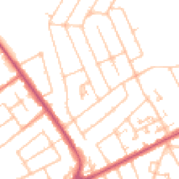 Daytime road noise heatmap for HA2 9PS