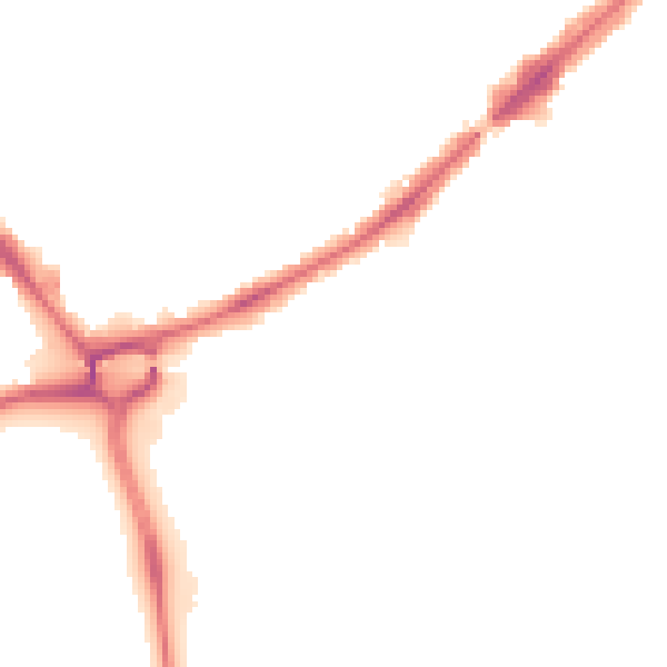 Night-time road noise heatmap for HA3 0AB