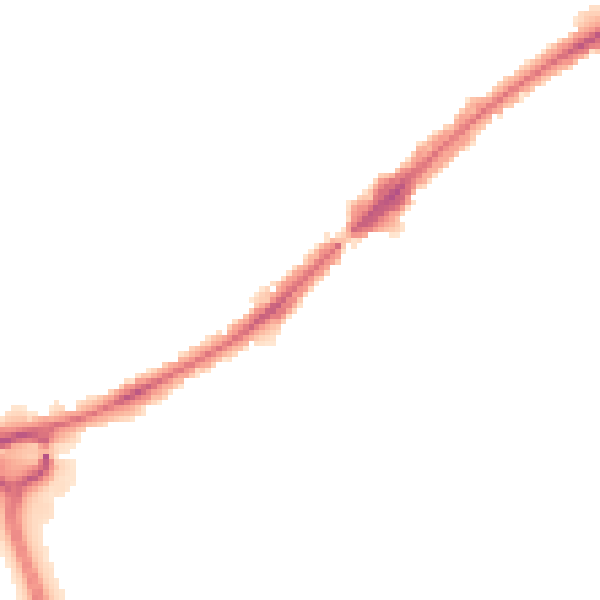 Night-time road noise heatmap for HA3 0AN