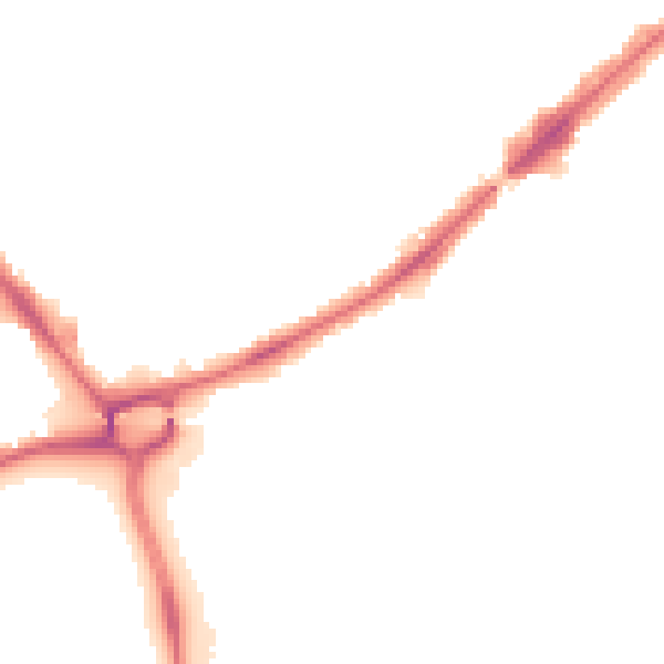 Night-time road noise heatmap for HA3 0AP