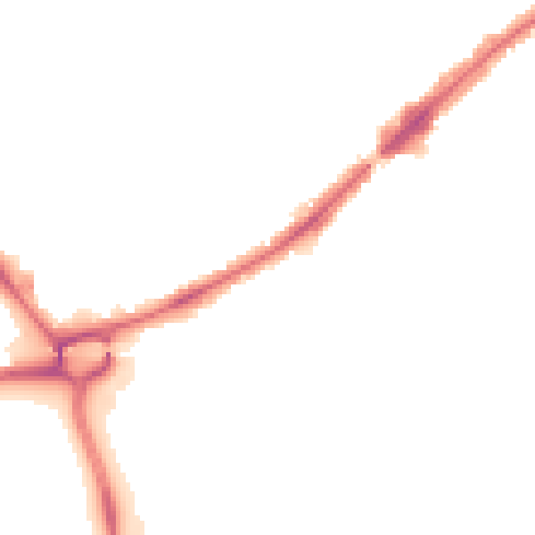 Night-time road noise heatmap for HA3 0AQ