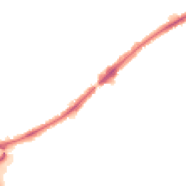 Night-time road noise heatmap for HA3 0AZ