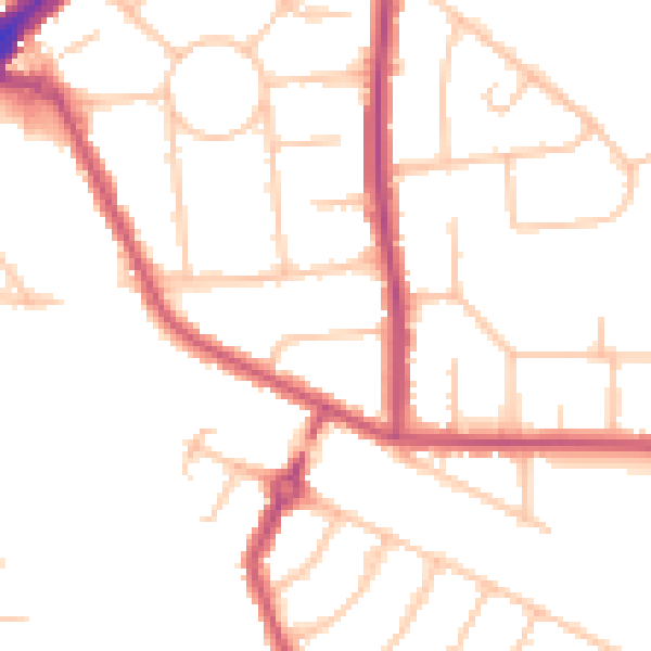 Daytime road noise heatmap for HA3 0DB