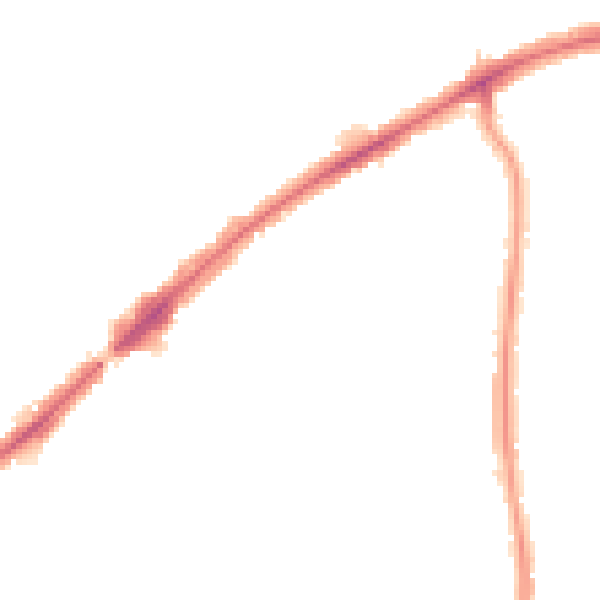 Night-time road noise heatmap for HA3 0DN