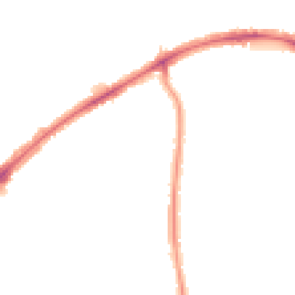 Night-time road noise heatmap for HA3 0DS