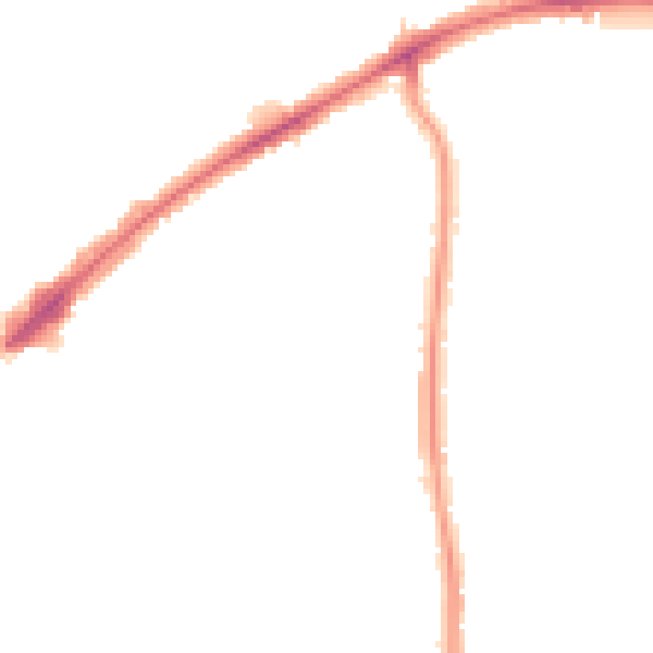 Night-time road noise heatmap for HA3 0DU