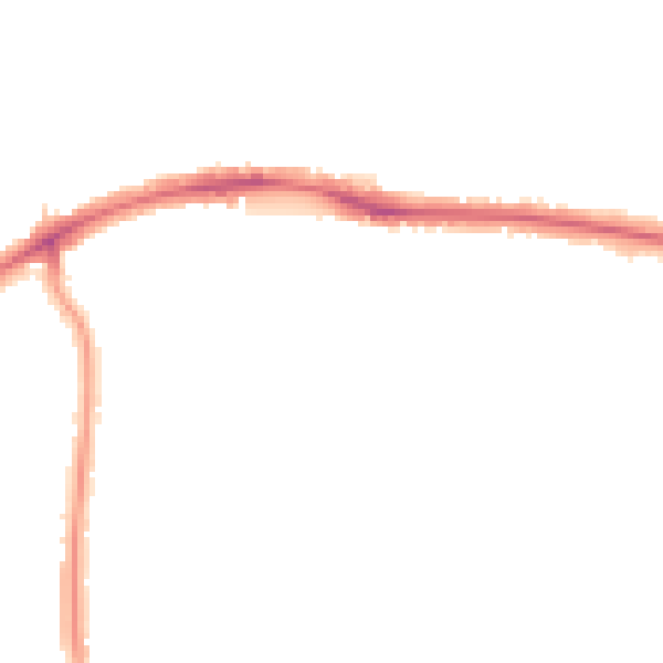 Night-time road noise heatmap for HA3 0YB