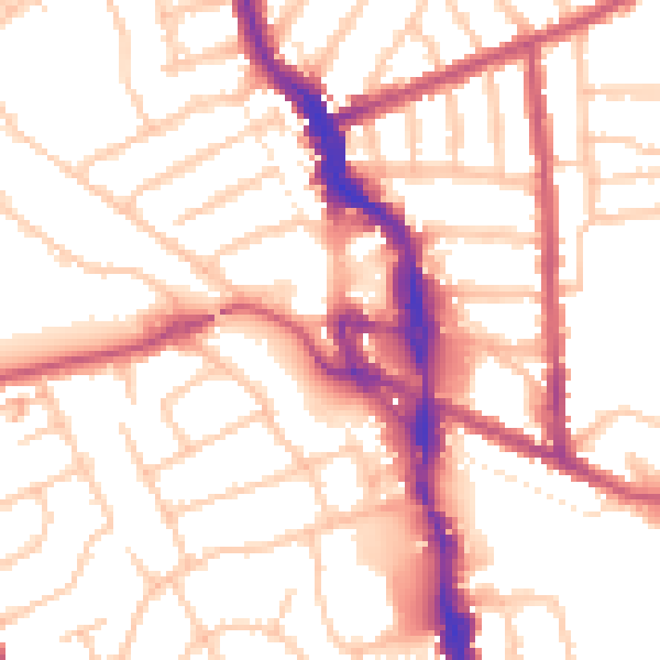 Daytime road noise heatmap for HA3 5BY