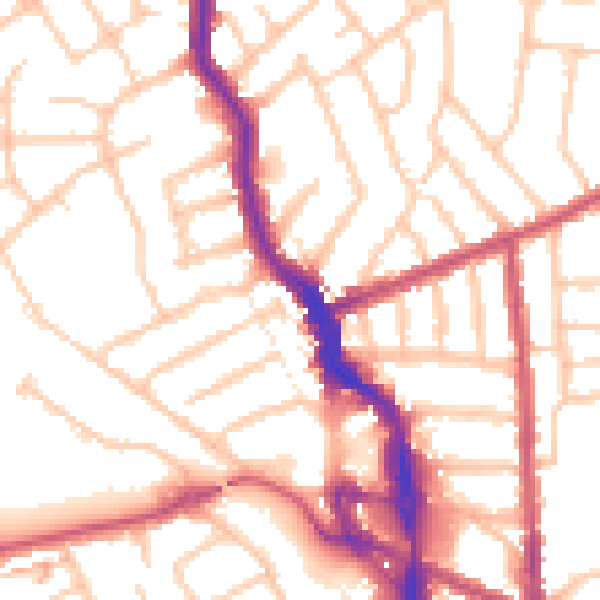 Daytime road noise heatmap for HA3 5DL