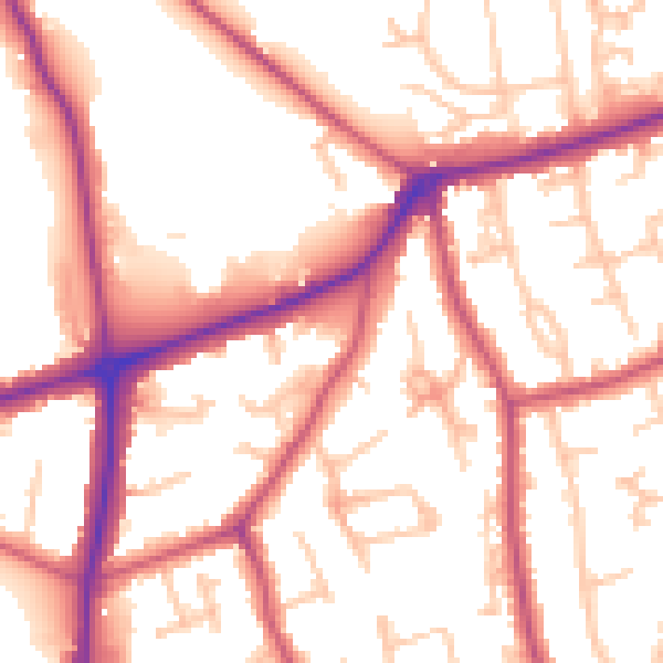 Daytime road noise heatmap for HA3 6BU