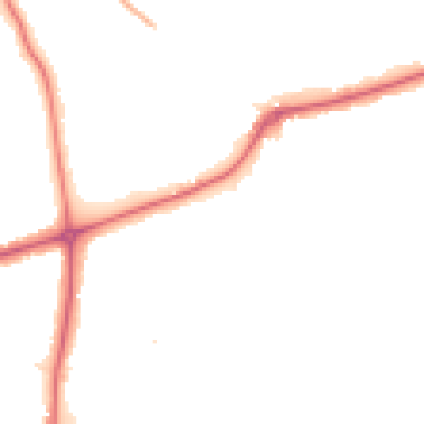 Night-time road noise heatmap for HA3 6BU
