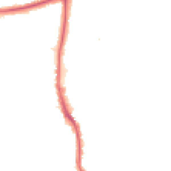Night-time road noise heatmap for HA3 6EF