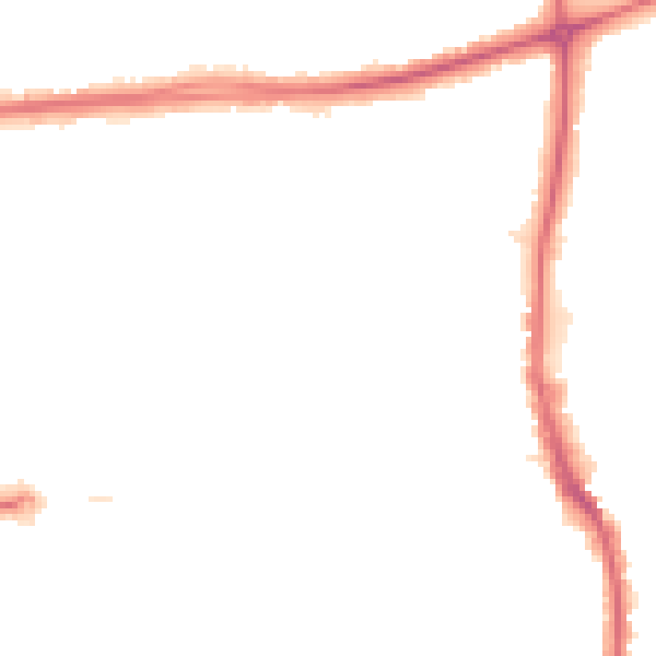Night-time road noise heatmap for HA3 6JW