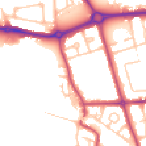 Daytime road noise heatmap for HA3 6PG