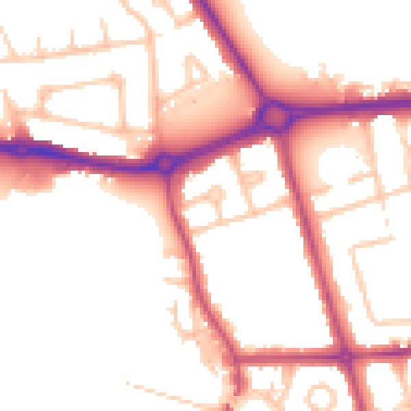 Daytime road noise heatmap for HA3 6PH