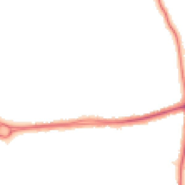 Night-time road noise heatmap for HA3 6ST