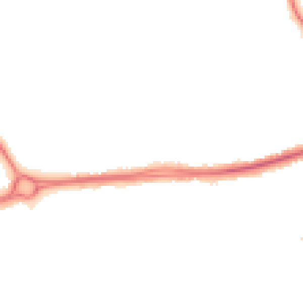 Night-time road noise heatmap for HA3 6TF