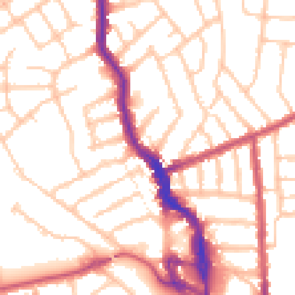 Daytime road noise heatmap for HA3 7AS