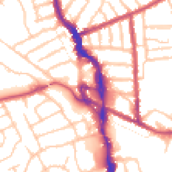 Daytime road noise heatmap for HA3 7FA
