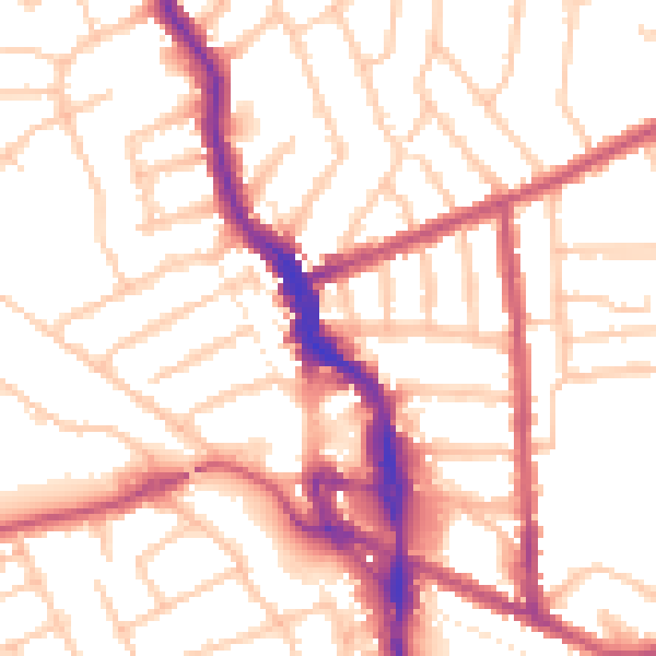 Daytime road noise heatmap for HA3 7RL