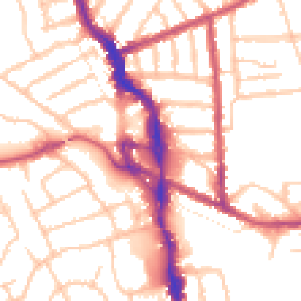 Daytime road noise heatmap for HA3 7RR