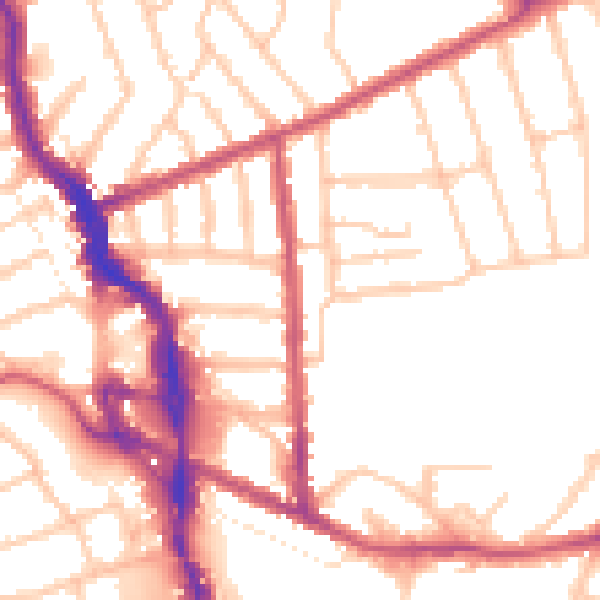 Daytime road noise heatmap for HA3 7TB