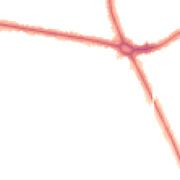 Night-time road noise heatmap for HA3 9TG